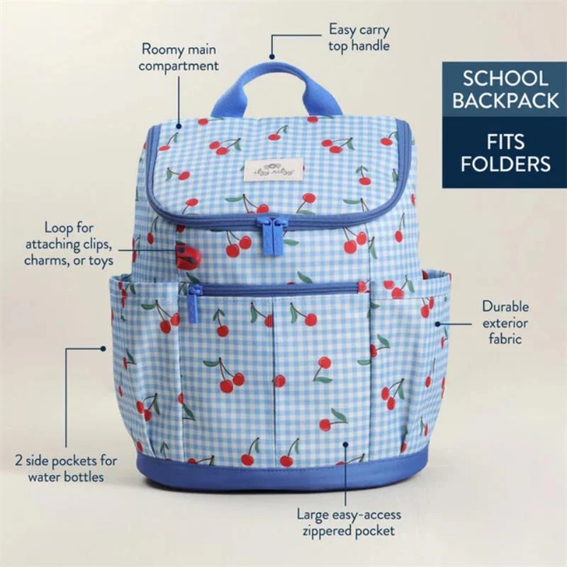 Itzy Ritzy Itzy Explorer™ Preschool & Big Kid Backpack, Cherry on Top - Image 3