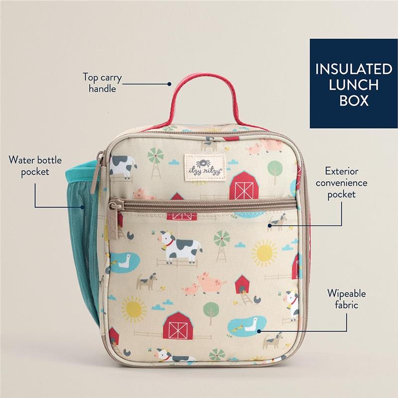 Itzy Ritzy Itzy Lunch Box™ Toddler Bag, Farm Friends - Image 2