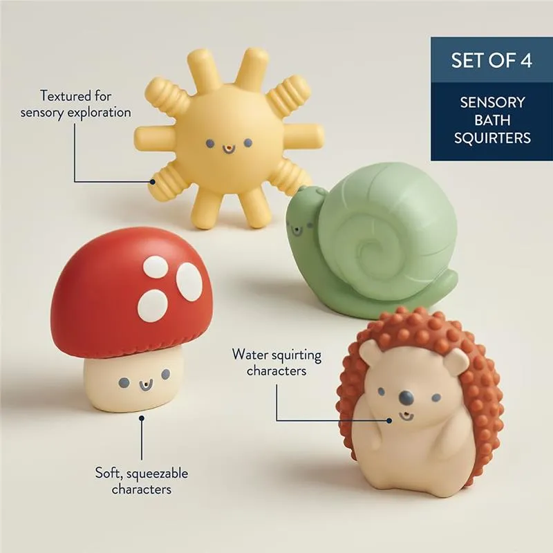 Itzy Ritzy - Itzy Squirt™ 4-Pack Of Soft Bath Toys - Image 4