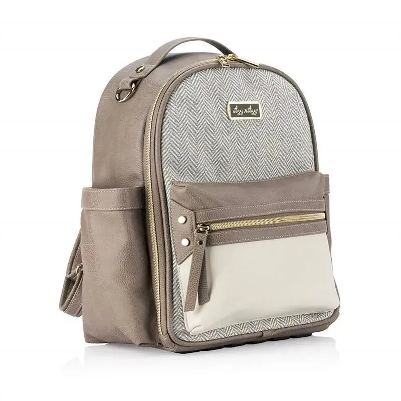 Itzy Ritzy - Diaper Bag Mini Backpack Vanilla Latte - Image 3