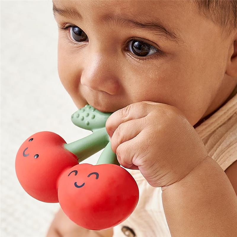 Itzy Ritzy - Natural Rubber Teether, Cherries - Image 3