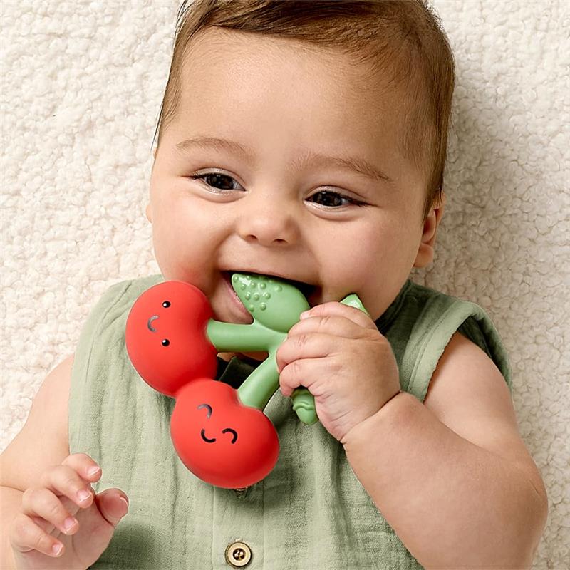 Itzy Ritzy - Natural Rubber Teether, Cherries - Image 8