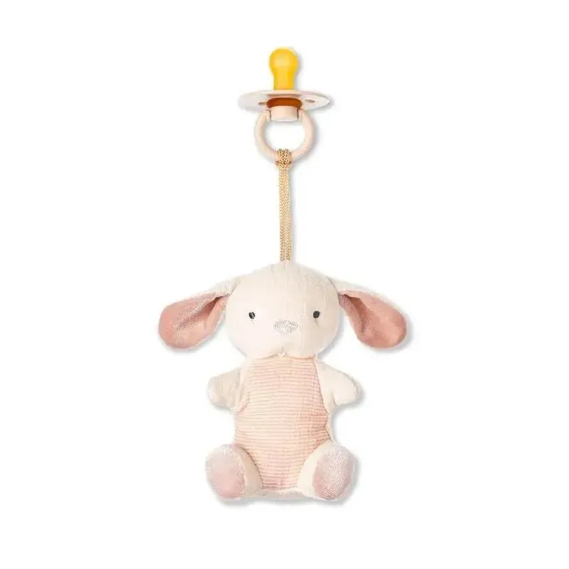Itzy Ritzy - Pacifiers With Natural Rubber And Soft Cotton Lovey Bunny