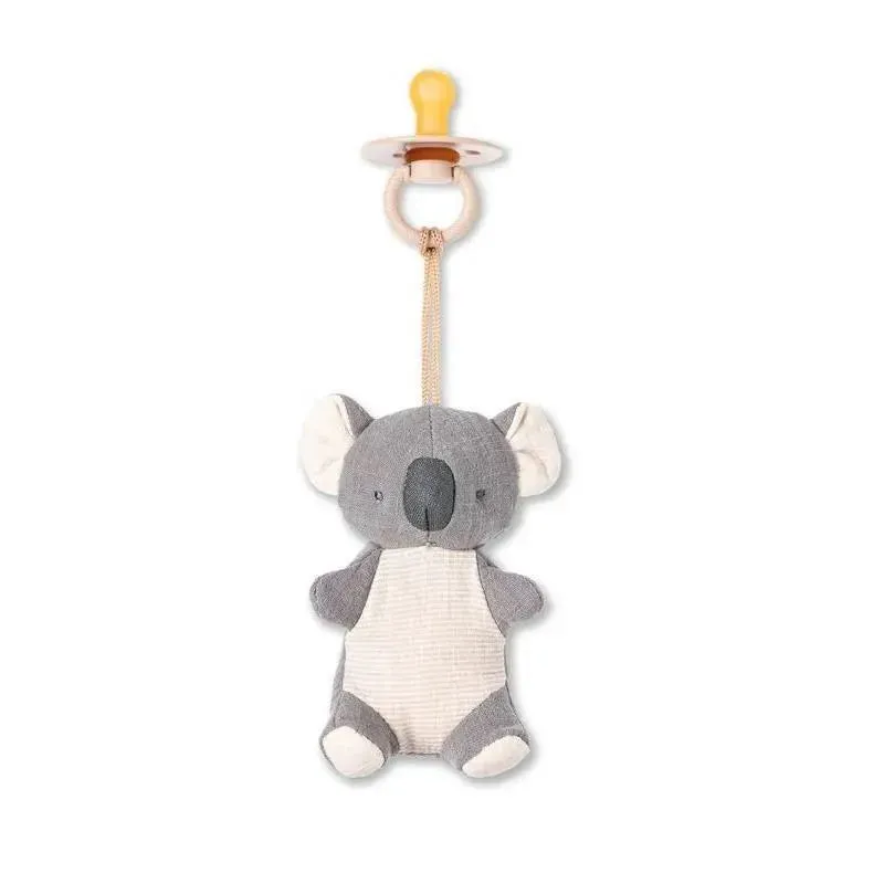 Itzy Ritzy - Pacifiers With Natural Rubber And Soft Cotton Lovey Koala