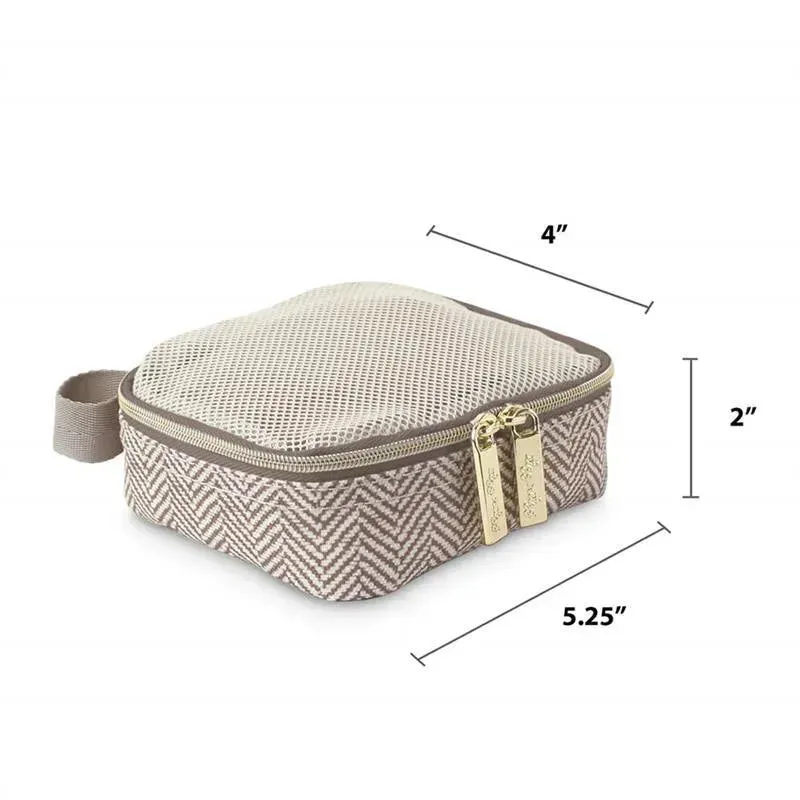 Itzy Ritzy - 3Pk Packing Cubes, Taupe - Image 5