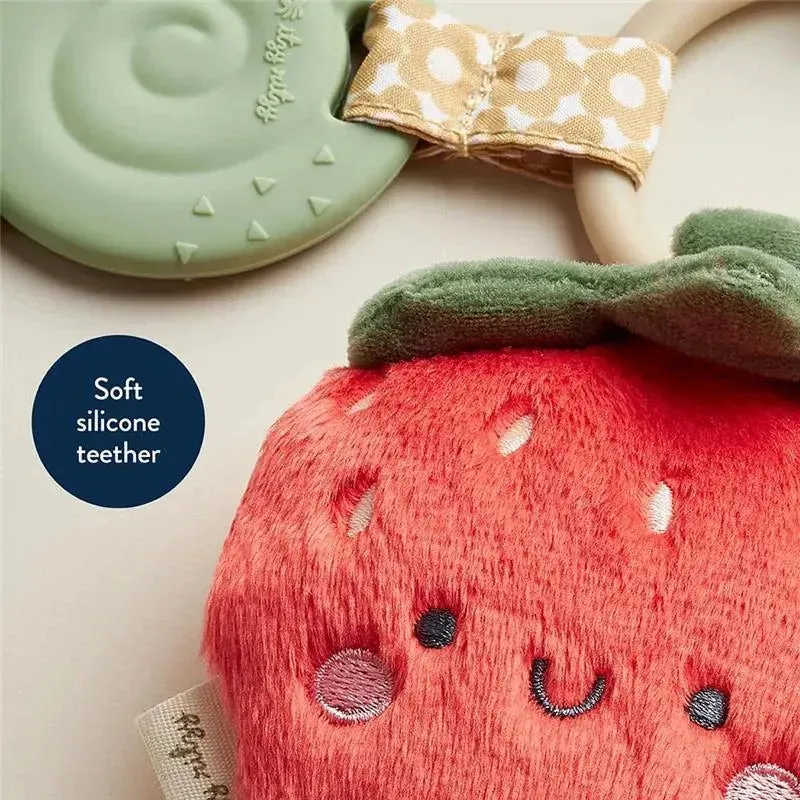 Itzy Ritzy- Pal™ Plush + Teether, Strawberry - Image 3