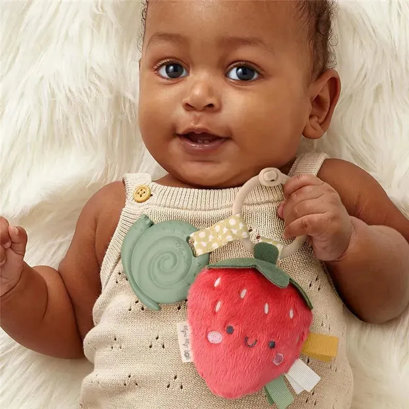 Itzy Ritzy- Pal™ Plush + Teether, Strawberry - Image 5