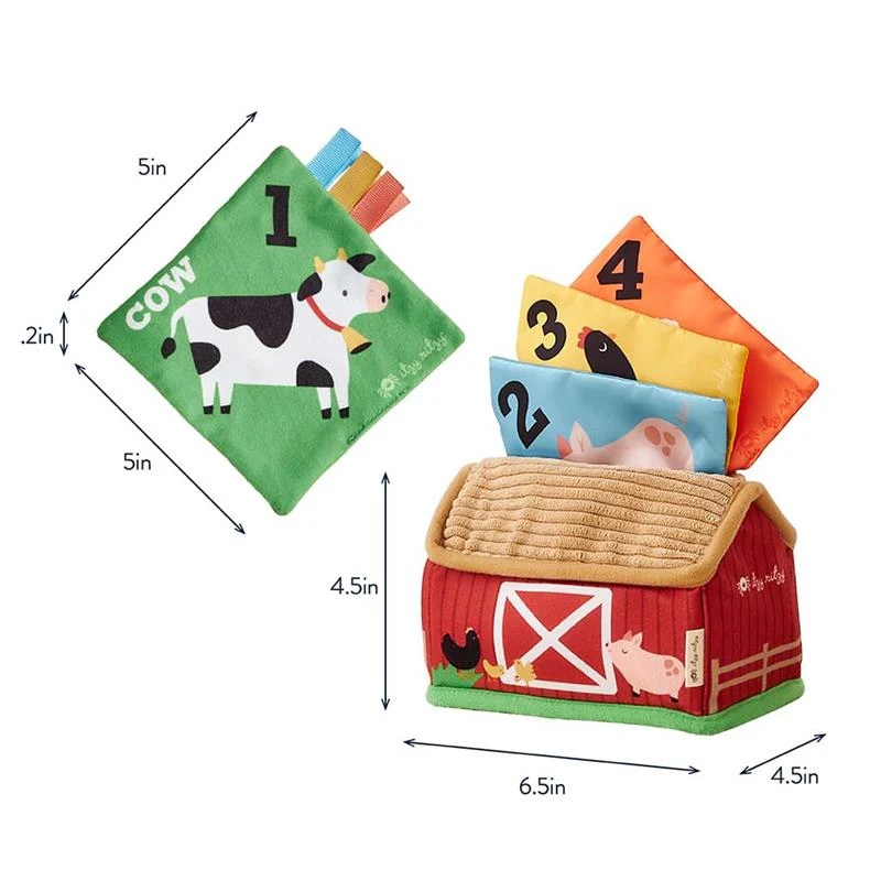 Itzy Ritzy - Sensory Scarves, Farm Friends - Image 4