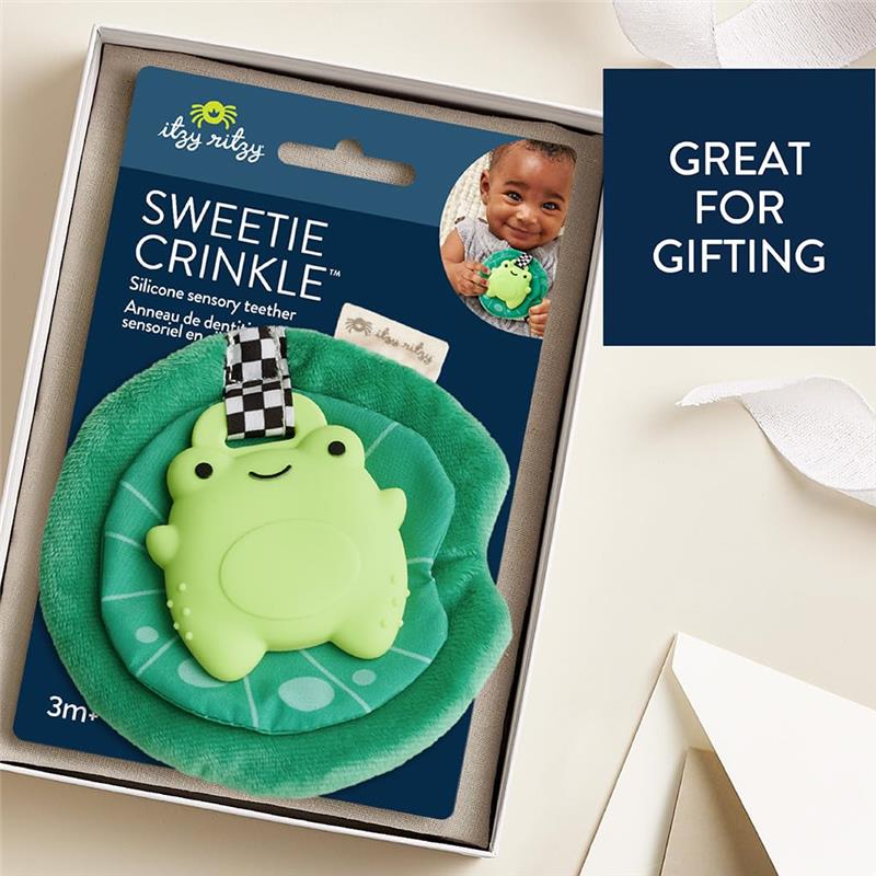 Itzy Ritzy - Silicone Sensory Teether, Frog - Image 2