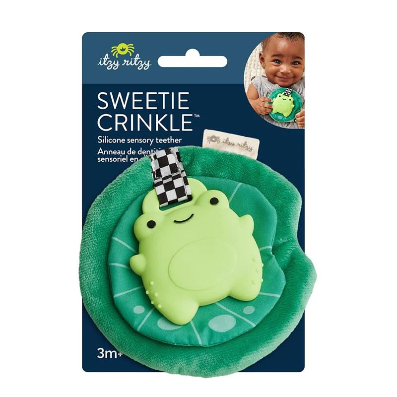 Itzy Ritzy - Silicone Sensory Teether, Frog - Image 4
