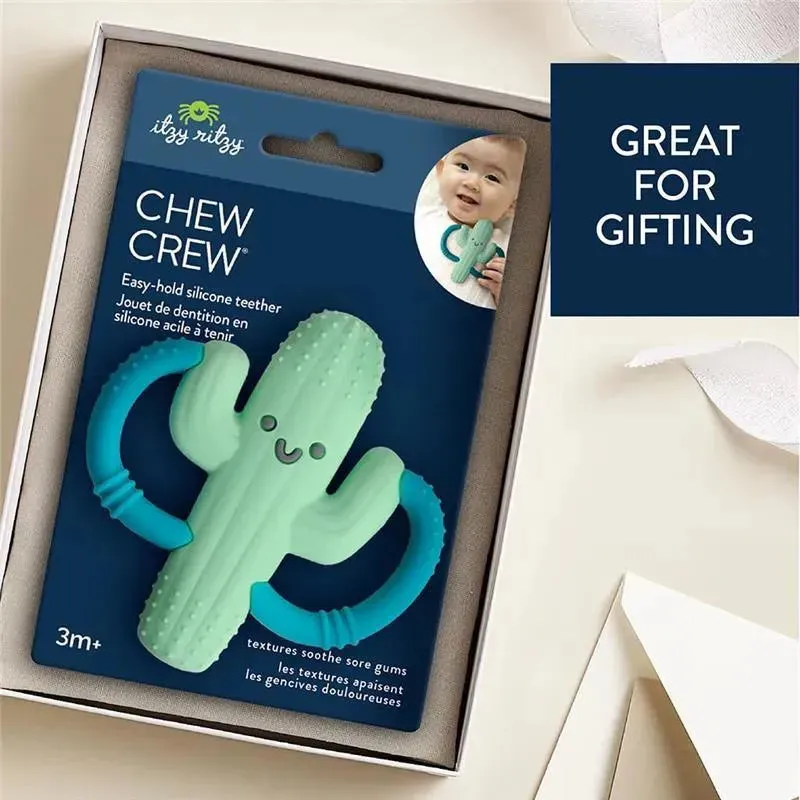Itzy Ritzy - Silicone Teether with Easy-Grab Handles, Cactus - Image 4