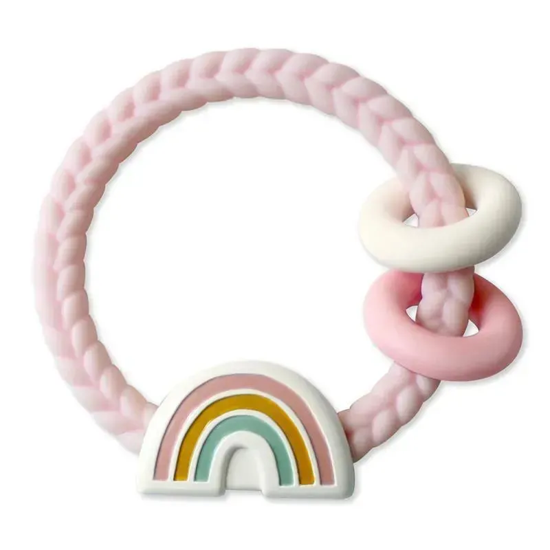 Itzy Ritzy - Silicone Teether With Rattle Rainbow
