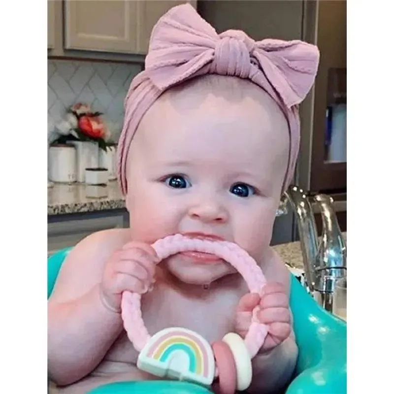 Itzy Ritzy - Silicone Teether With Rattle Rainbow - Image 2