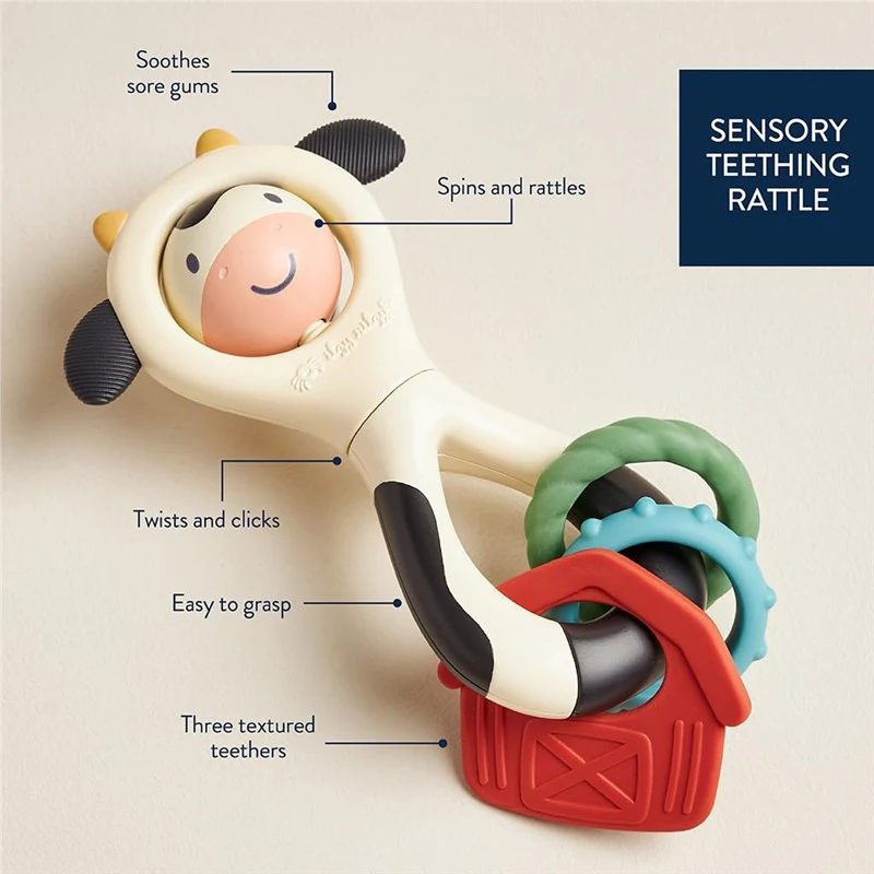 Itzy Ritzy - Spinner Rattle Cow - Image 4