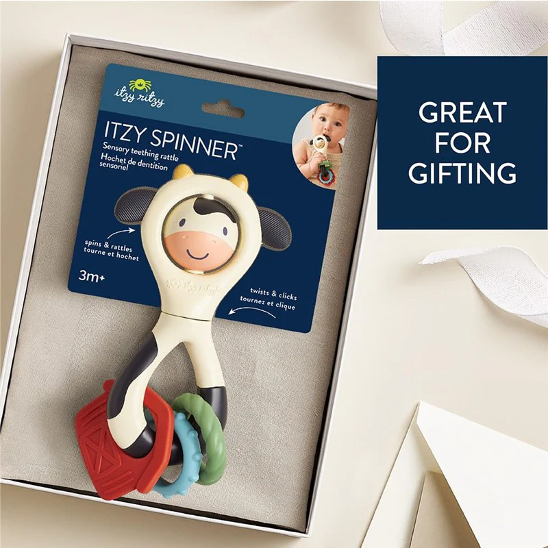 Itzy Ritzy - Spinner Rattle Cow - Image 5