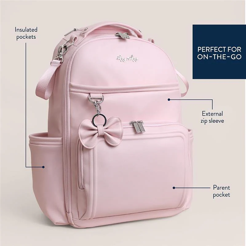 Itzy Ritzy - Teddy Roses Boss Plus Backpack Diaper Bag, Ribbons & Bows - Image 3