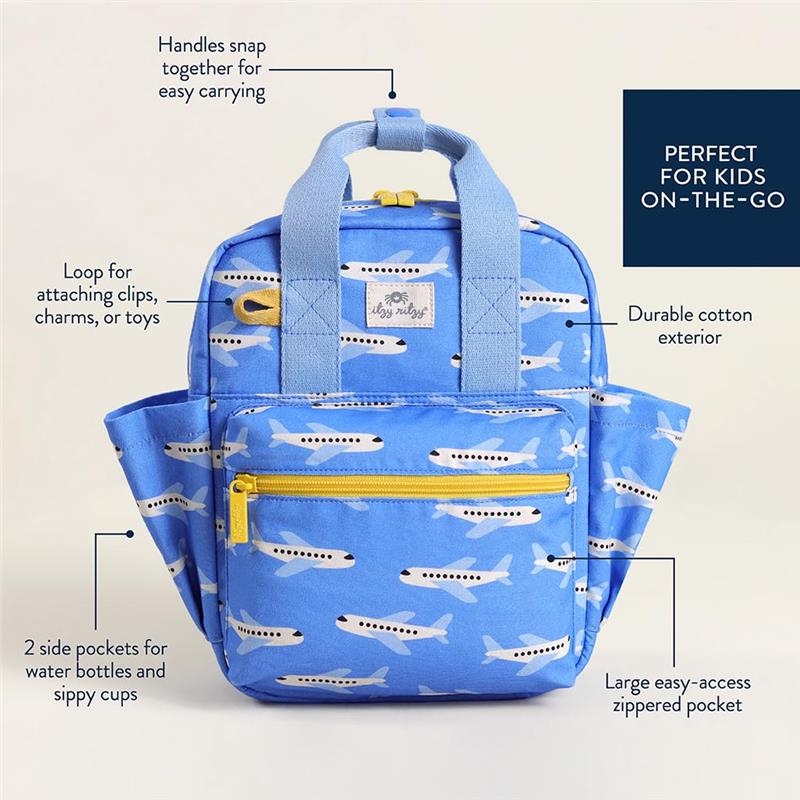 Itzy Ritzy Toddler Backpack, Airplane - Image 4