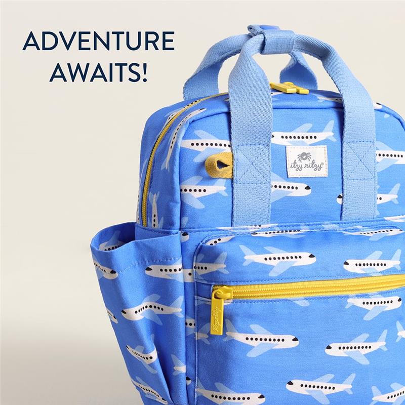 Itzy Ritzy Toddler Backpack, Airplane - Image 6