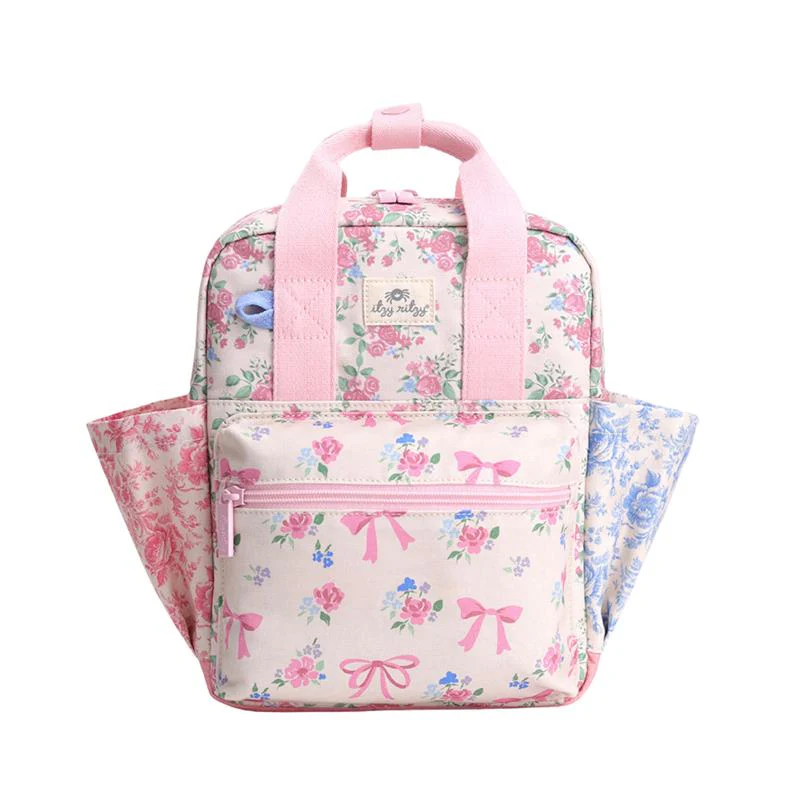 Itzy Ritzy Toddler Backpack Ribbons & Roses