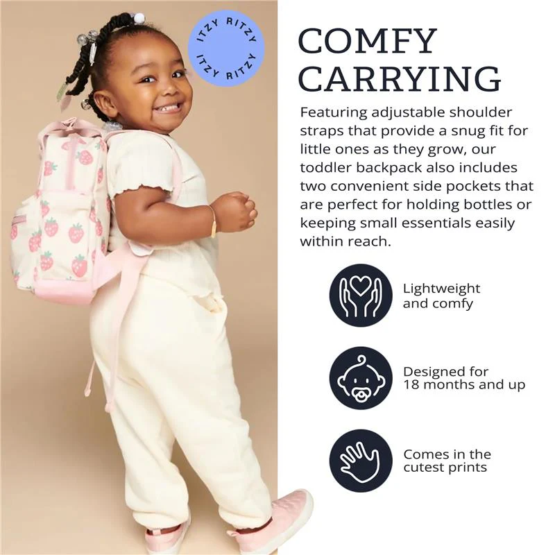 Itzy Ritzy Toddler Backpack Strawberry - Image 4