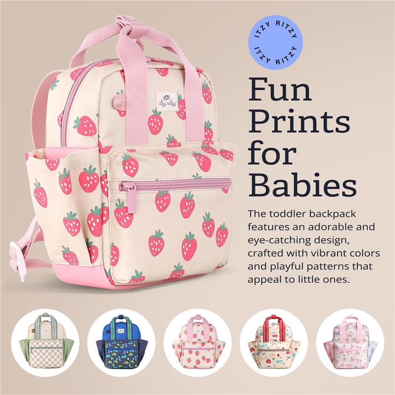 Itzy Ritzy Toddler Backpack Strawberry - Image 6
