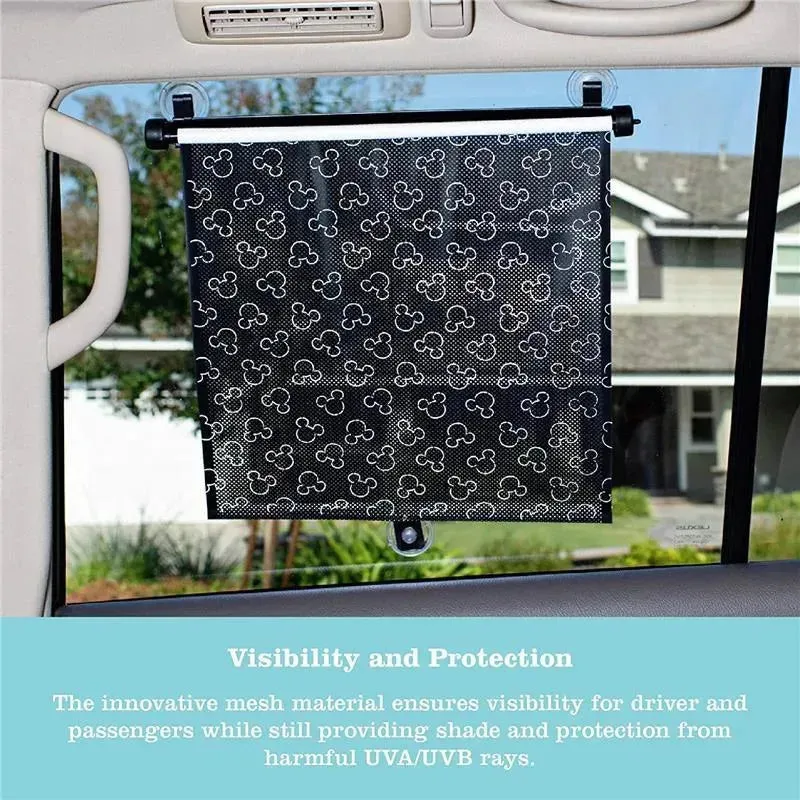 J.L. Childress - 2Pk Disney Baby Pull-Down Car Sun Shade, Mickey - Image 4