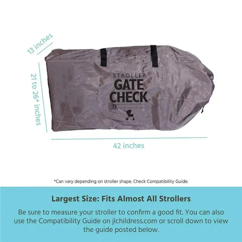 J.L. Childress - DELUXE Gate Check Bag for Strollers, Stroller Bag for Airplane - Image 2