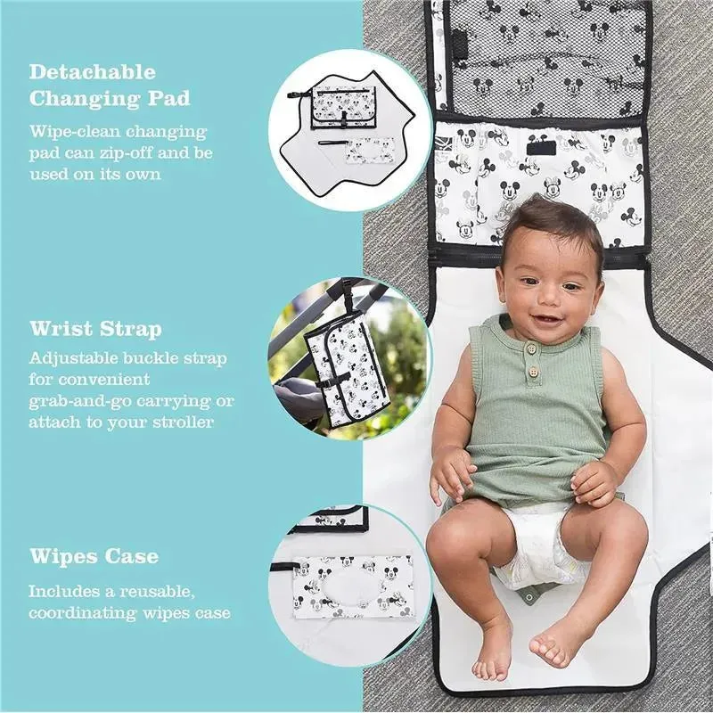 J.L. Childress - Disney Baby Portable Diaper Changing Station, Mickey Minnie Ivory - Image 6