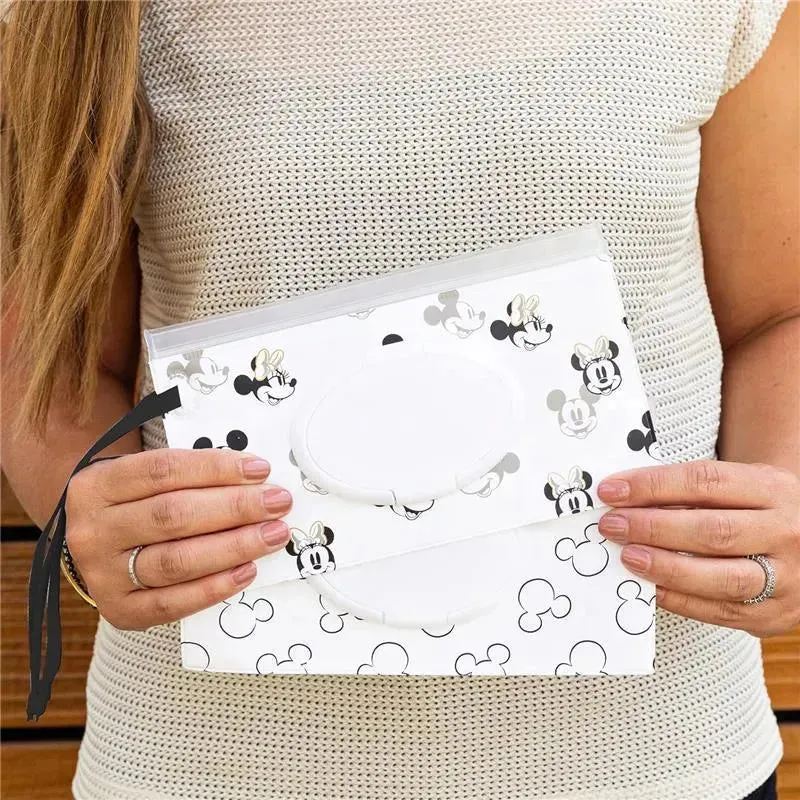 J.L. Childress - Disney Baby Reusable Wet Wipes Case, 2-Pack, Mickey and Minnie Mouse - Image 6