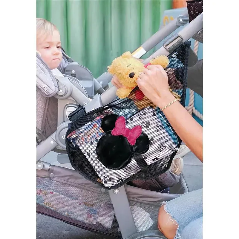 J.L. Childress - Disney Baby Side Sling Stroller Cargo Net, Stroller Organizer & Storage, Minnie Mouse - Image 4