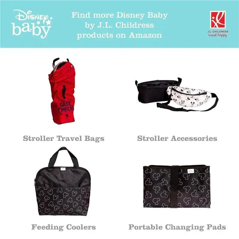J.L. Childress - Disney Baby Ultimate PREMIUM Backpack Padded Car Seat Travel Bag, Mickey Mouse - Image 5