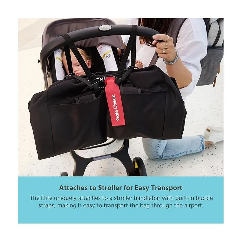 J.L. Childress - Elite Travel Bag For Doona, Unpadded, Black - Image 4