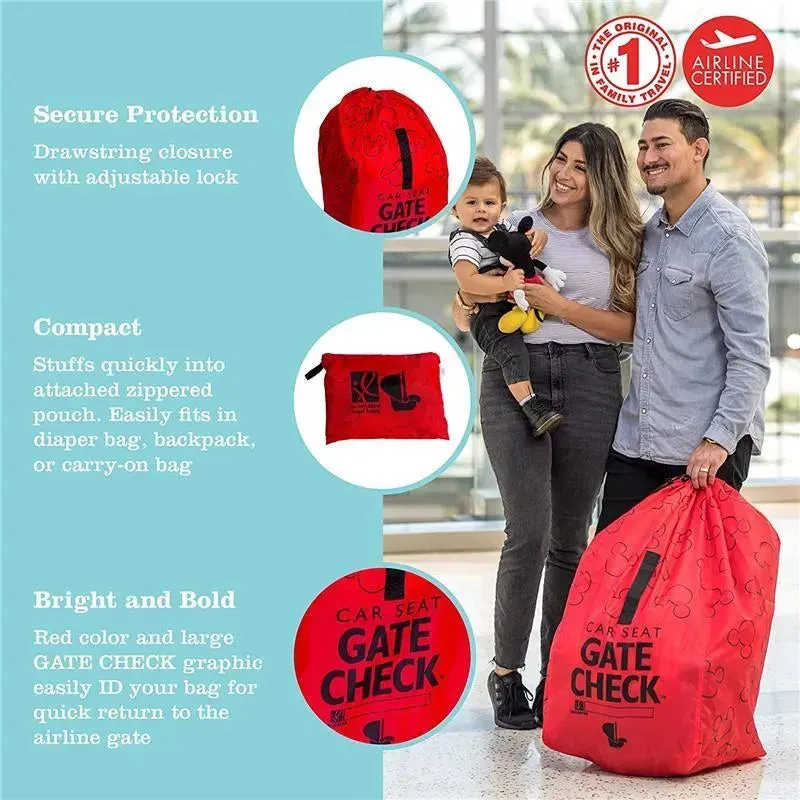 J.L. Childress - Gate Check Bag For Car Seats, Mickey Red - Image 5