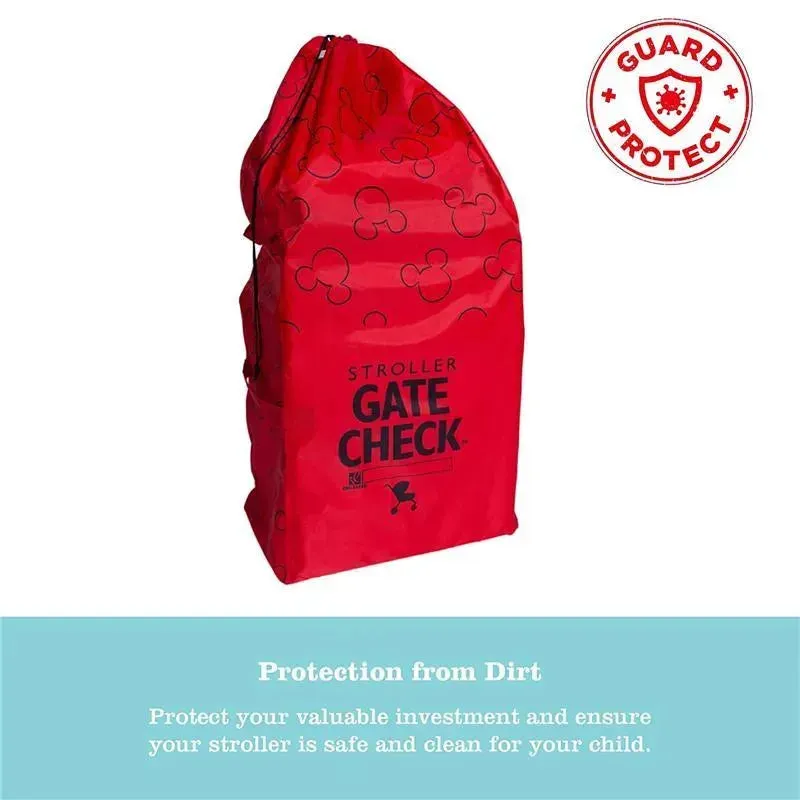 J.L. Childress - Gate Check Bag For Single & Double Strollers, Mickey Red - Image 5