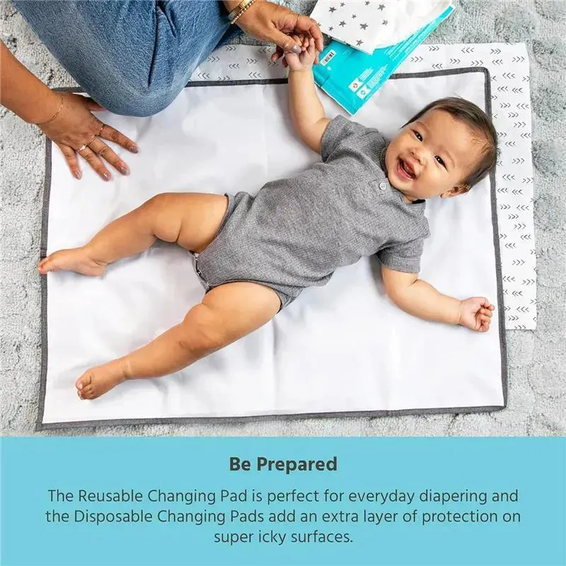 J.L. Childress - Healthy Habits, Baby Changing Pad BUNDLE, Extra-Large, Grey - Image 4