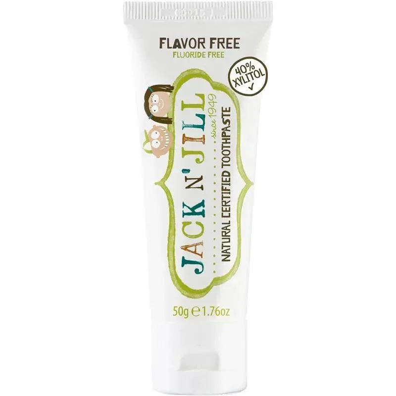 Jack N' Jill - Natural Toothpaste for Babies & Toddlers, Flavor Free 1.76 Oz