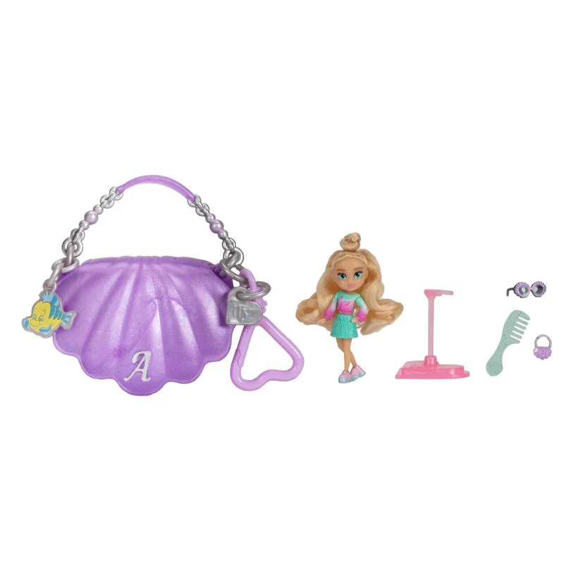 Jakks - Disney Ily Tote-ILY-Teenies 2.25 inch Tall Ariel Inspired Doll with Matching Purse - Image 3
