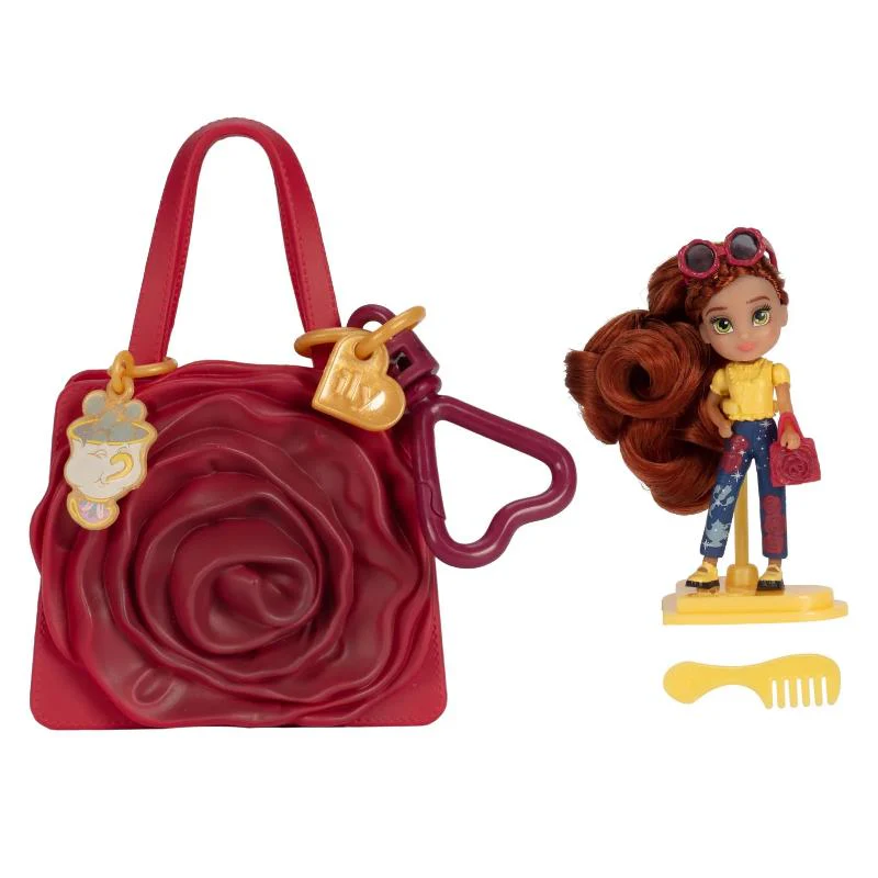 Jakks - Disney Ily Tote-ILY-Teenies 2.25 inch Tall Belle Inspired Doll with Matching Purse - Image 2