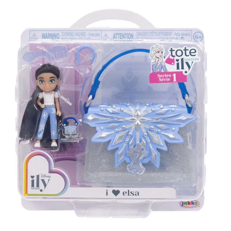 Jakks - Disney Ily Tote-ILY-Teenies 2.25 inch Tall Elsa Inspired Doll with Matching Purse - Image 2