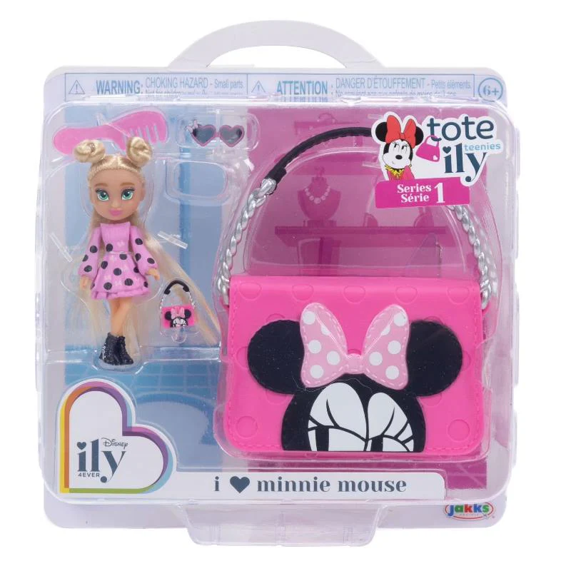 Jakks - Disney Ily Tote-ILY-Teenies 2.25 inch Tall Minnie Inspired Doll with Matching Purse - Image 2