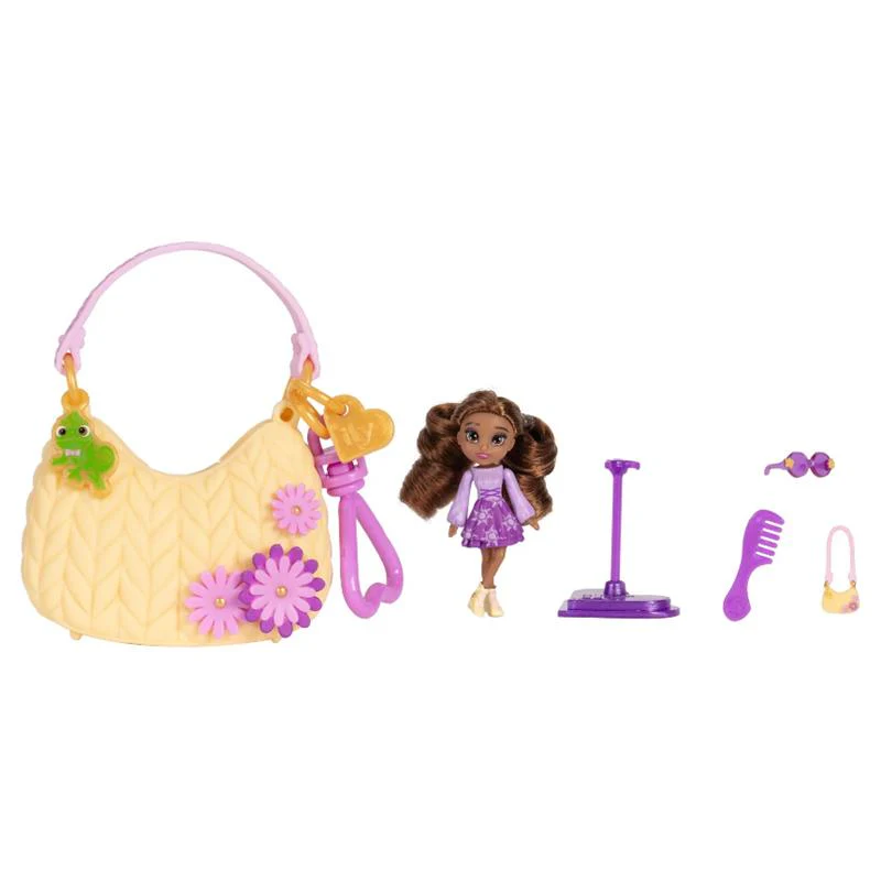 Jakks - Disney Ily Tote-ILY-Teenies 2.25 inch Tall Rapunzel Inspired Doll with Matching Purse - Image 3