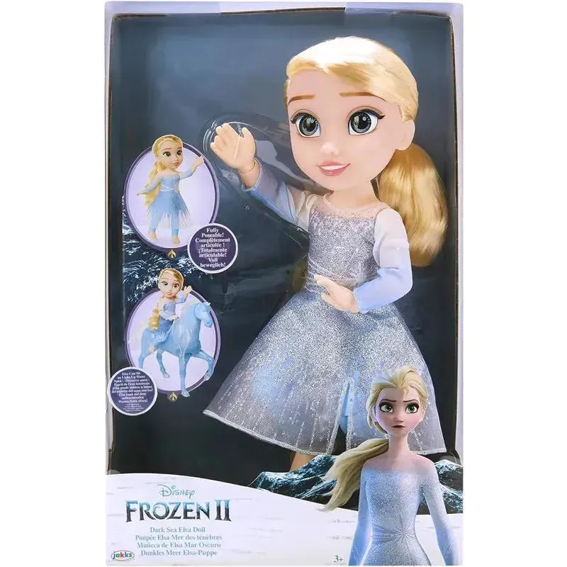 Jakks - Frozen Disney 2 Elsa Doll Articulated, Dark Sea Elsa - Image 5