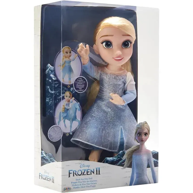 Jakks - Frozen Disney 2 Elsa Doll Articulated, Dark Sea Elsa - Image 6
