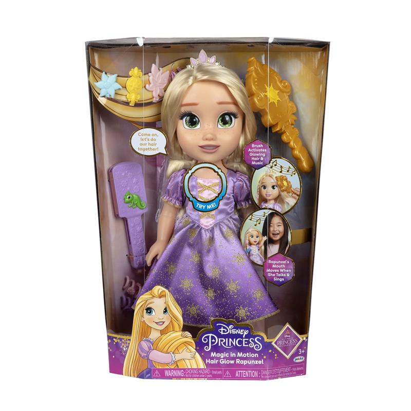 Jakks - Magic In Motion Hair Glow Rapunzel Doll - Image 6
