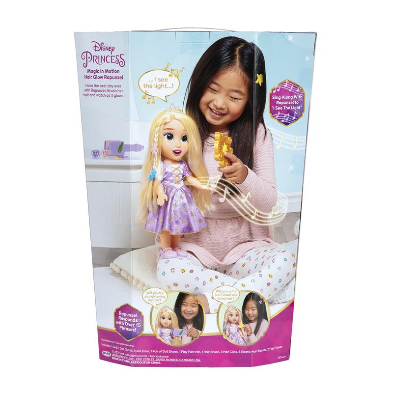 Jakks - Magic In Motion Hair Glow Rapunzel Doll - Image 7