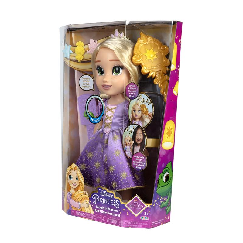 Jakks - Magic In Motion Hair Glow Rapunzel Doll - Image 9