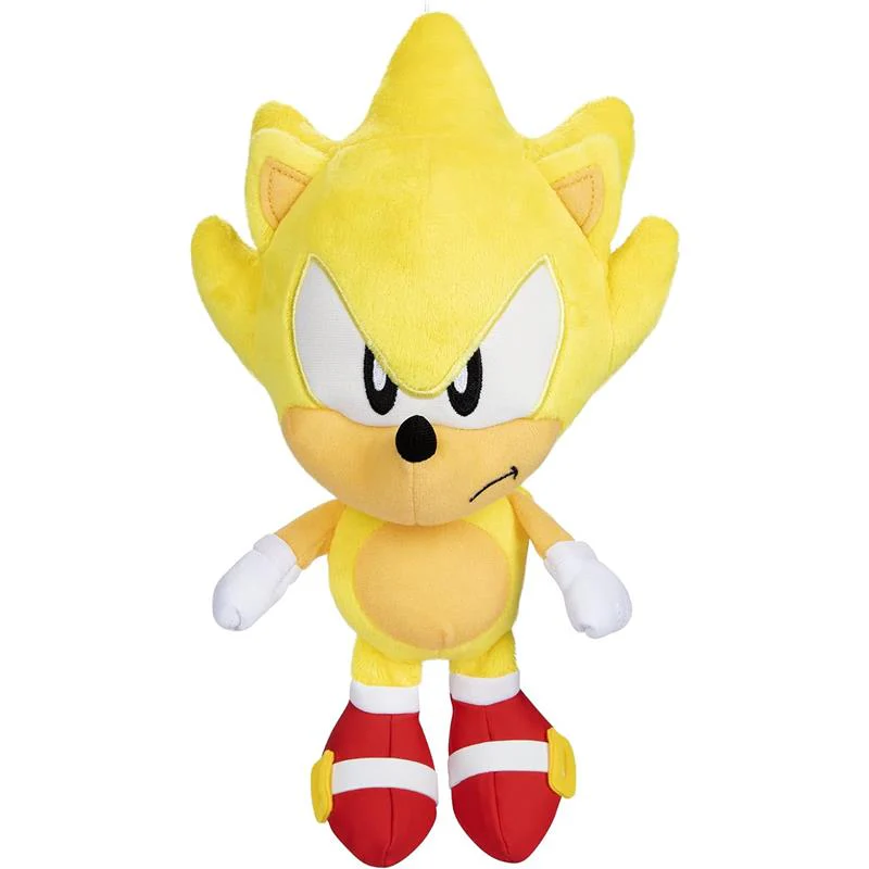 Jakks - Sonic 3 Movie Basic Plush Knuckles, Super Sonic