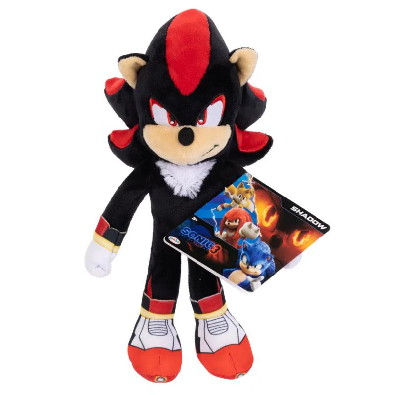 Jakks - Sonic 3 Movie Basic Plush, Shadow