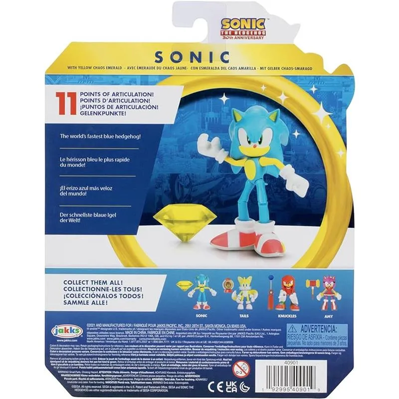 Jakks - Sonic 4In Articulated Figure Sonic With Accessory Wave 6 - Image 4