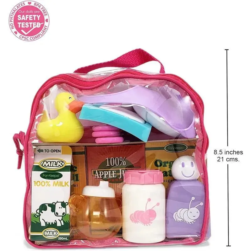 JC Toys - Baby Doll Nursery 20 Piece Accessory Bag Berenguer Boutique, Ages 2+ - Image 3